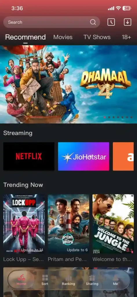 Pedal Pit Movie App 1